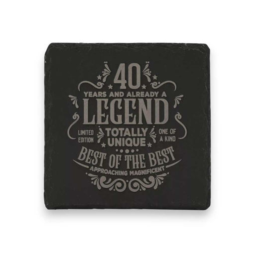 Picture of LEGEND SLATE COASTER - 40 YEARS AND ALREADY A LEGEND